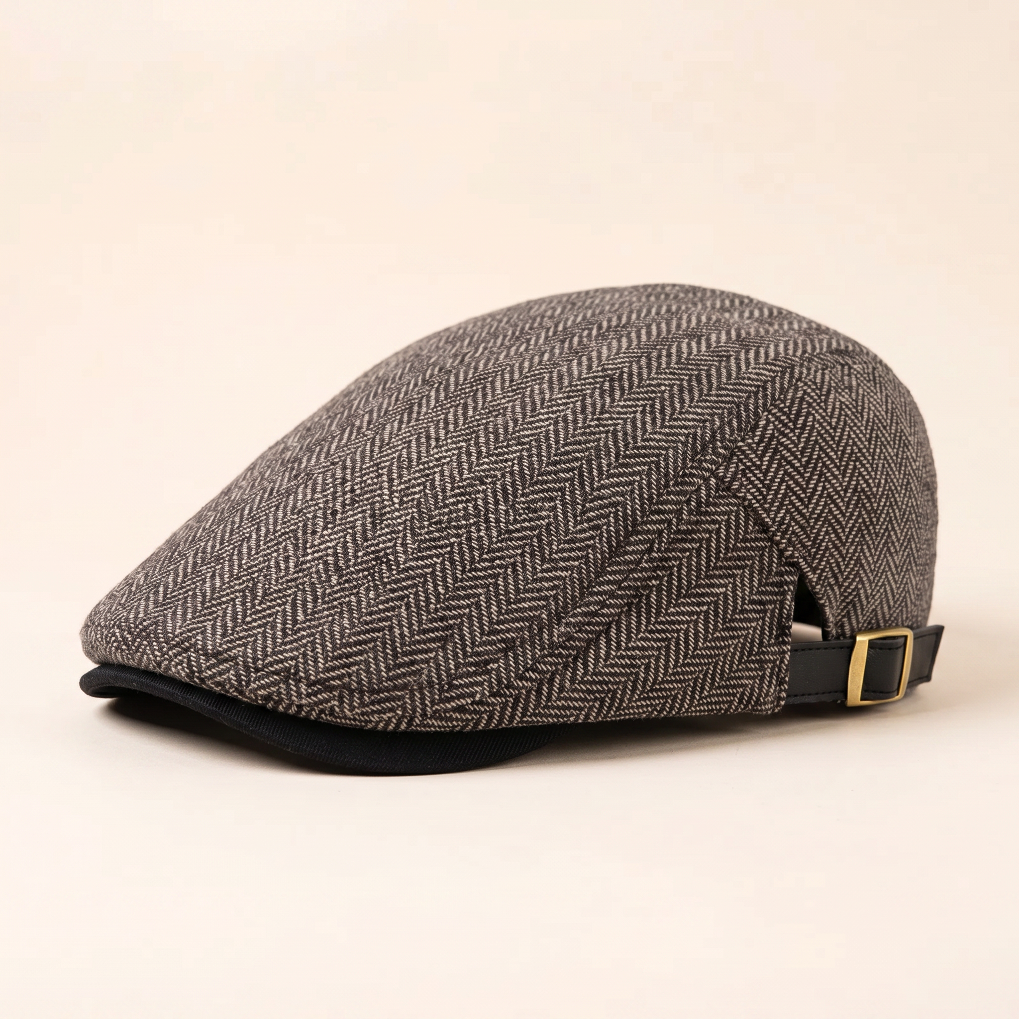 Herringbone Wool Driver Cap