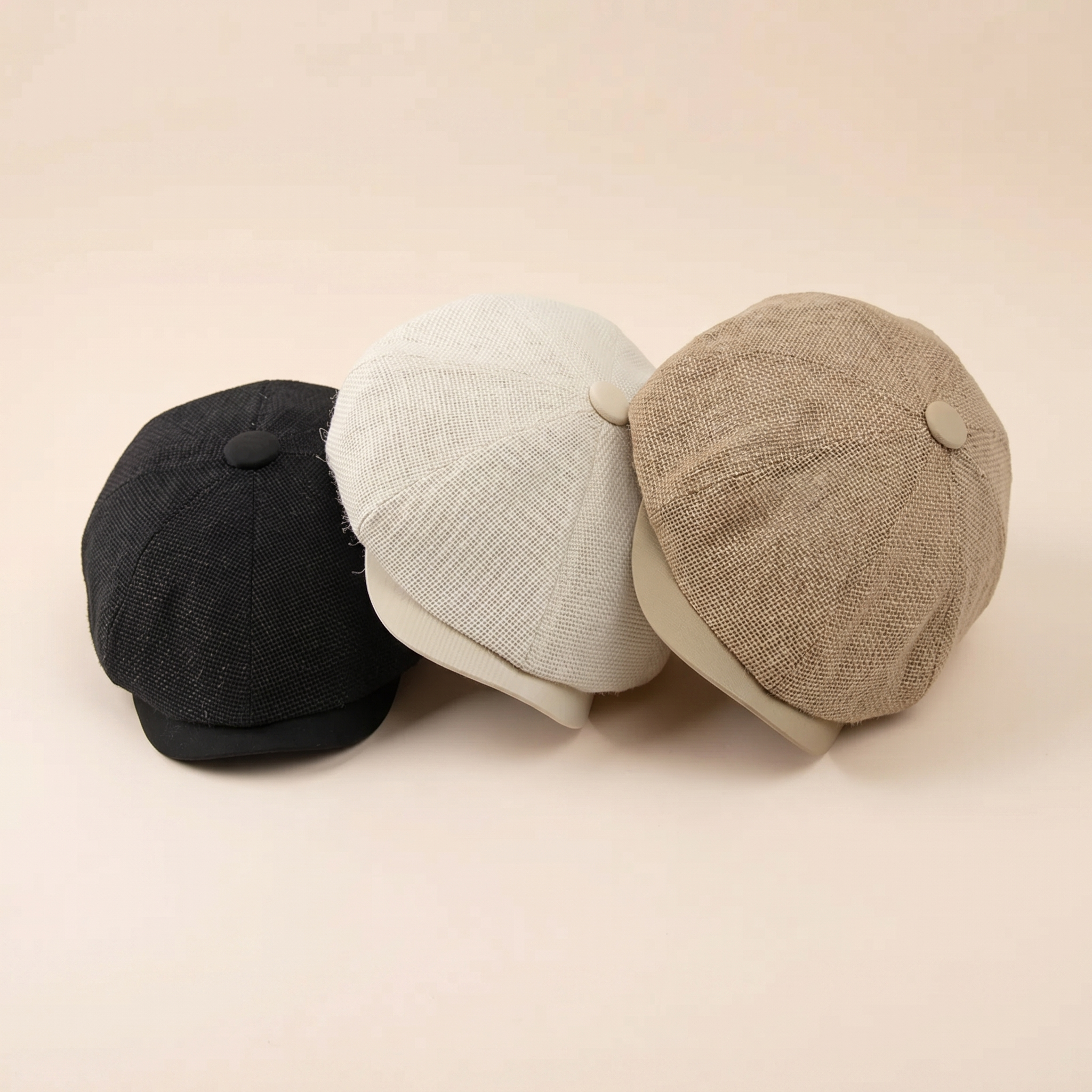 Linen Crown Cap