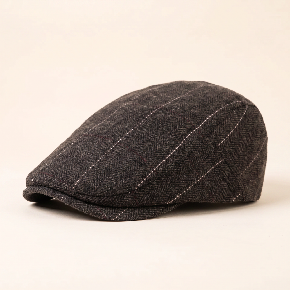 Pinstripe Herringbone Cap
