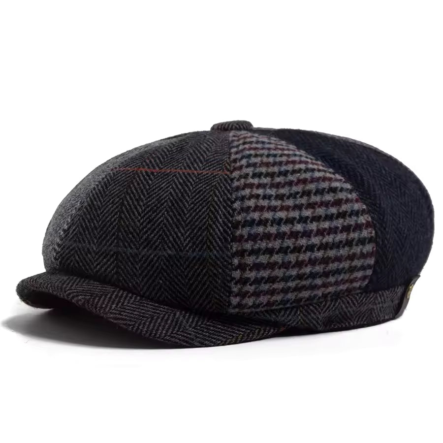 Wool Patchwork Cap