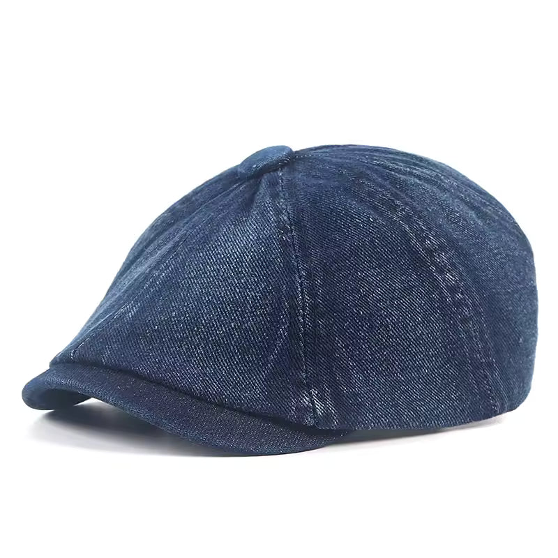 Denim Newsboy Cap