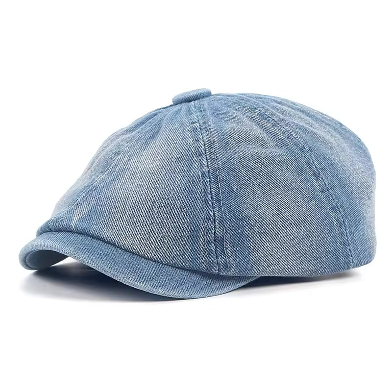 Denim Newsboy Cap
