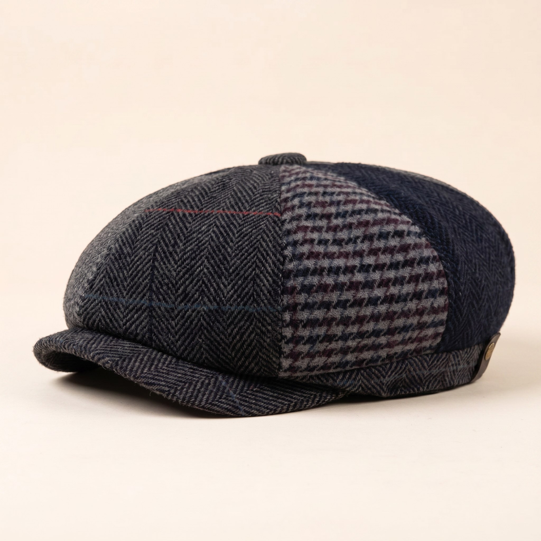 Wool Patchwork Cap