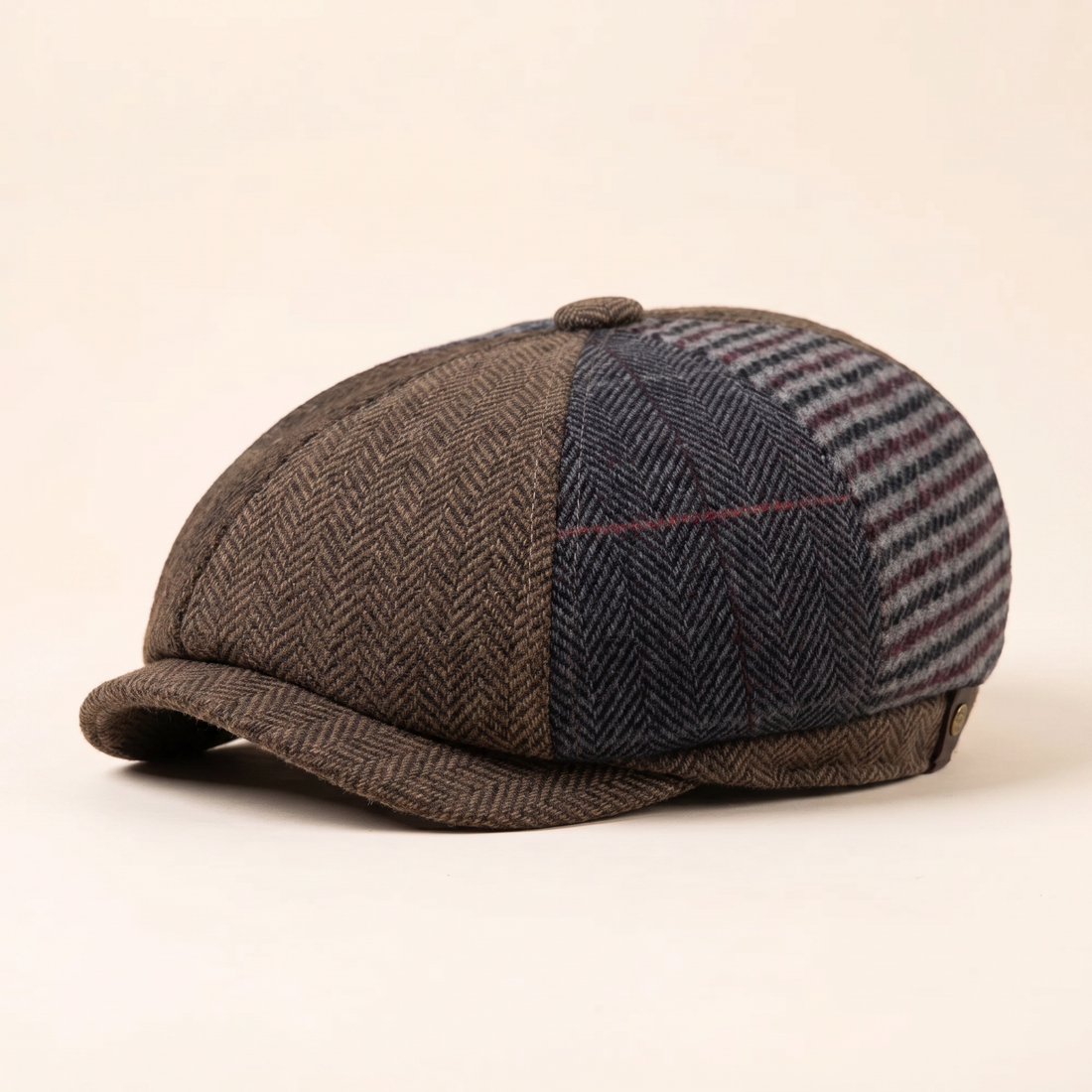 Wool Patchwork Cap